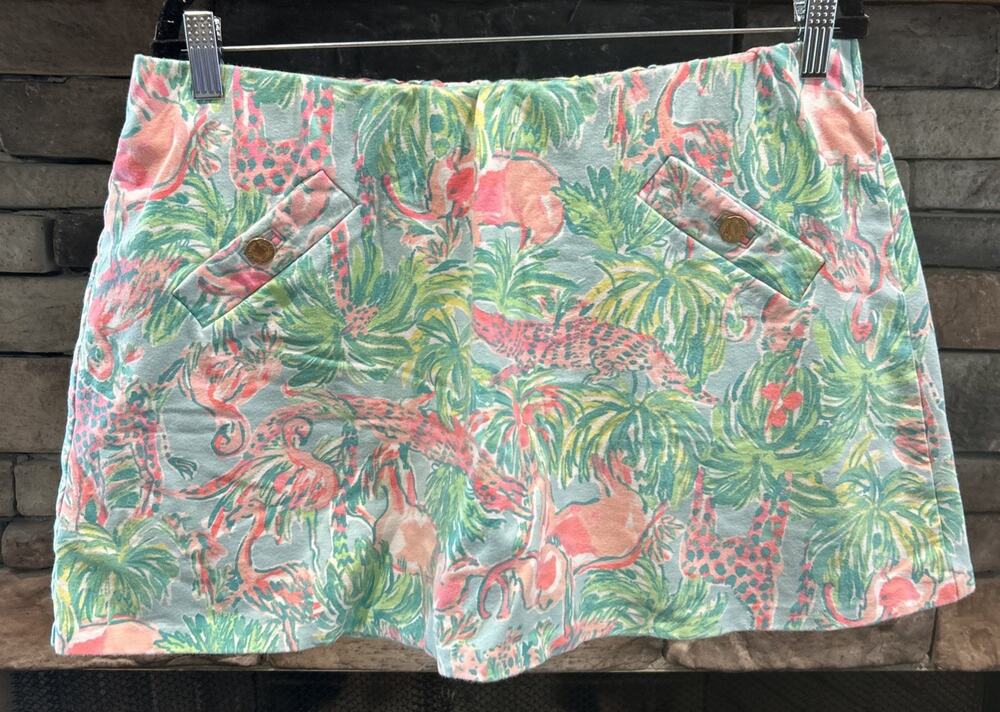 Women’s LILLY PULITZER Madison On Parade Skirt Skort Size XL *A6